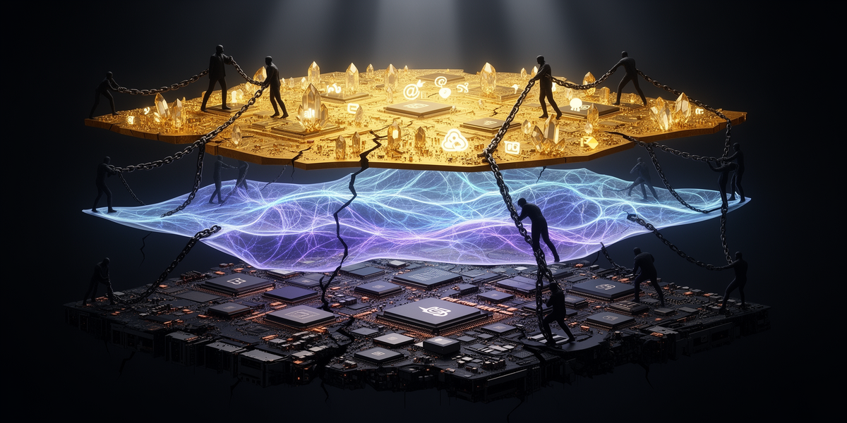 The Three-Layer War: Who Captures the AI Stack